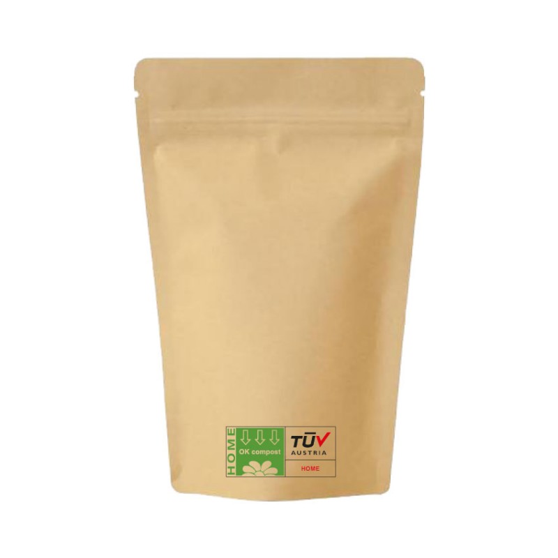 Compostable Kraft Paper Stand Up Pouch