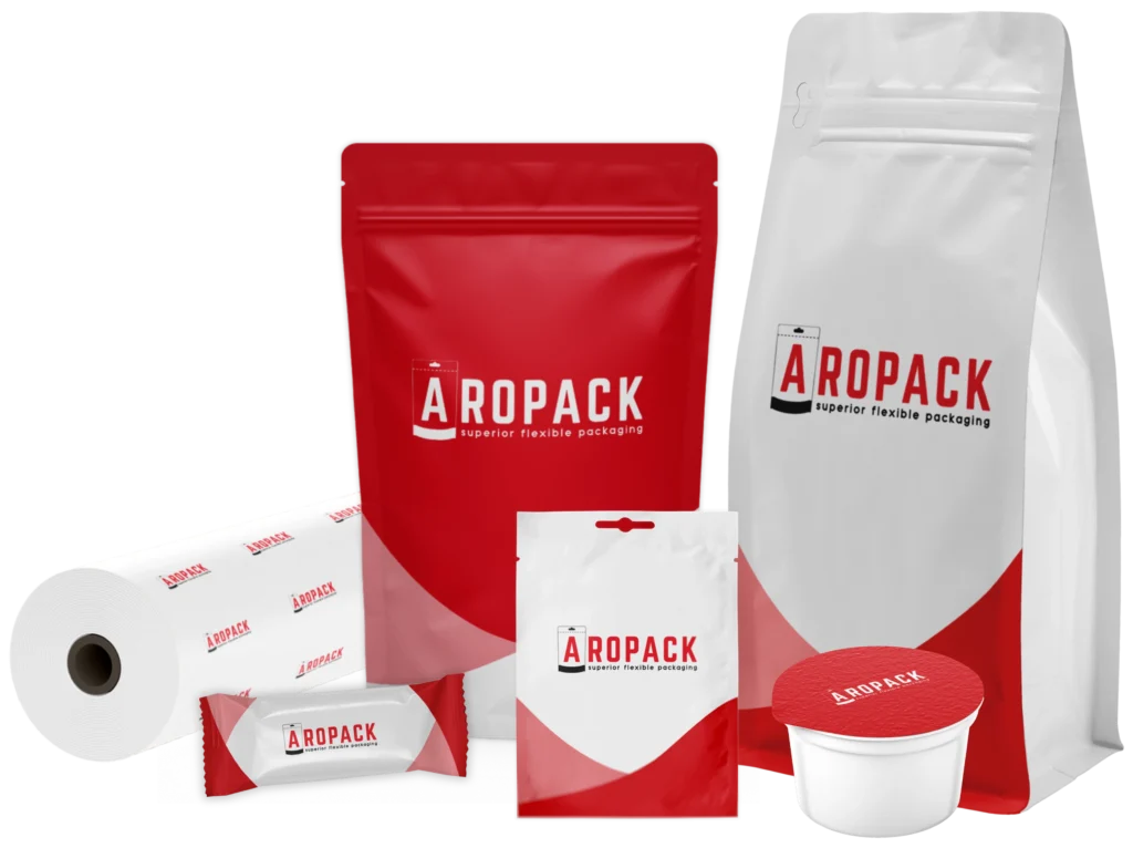 Aropack Packaging - flexible packaging solutions, including stand-up pouches, sachets, roll stock, and custom printed bags