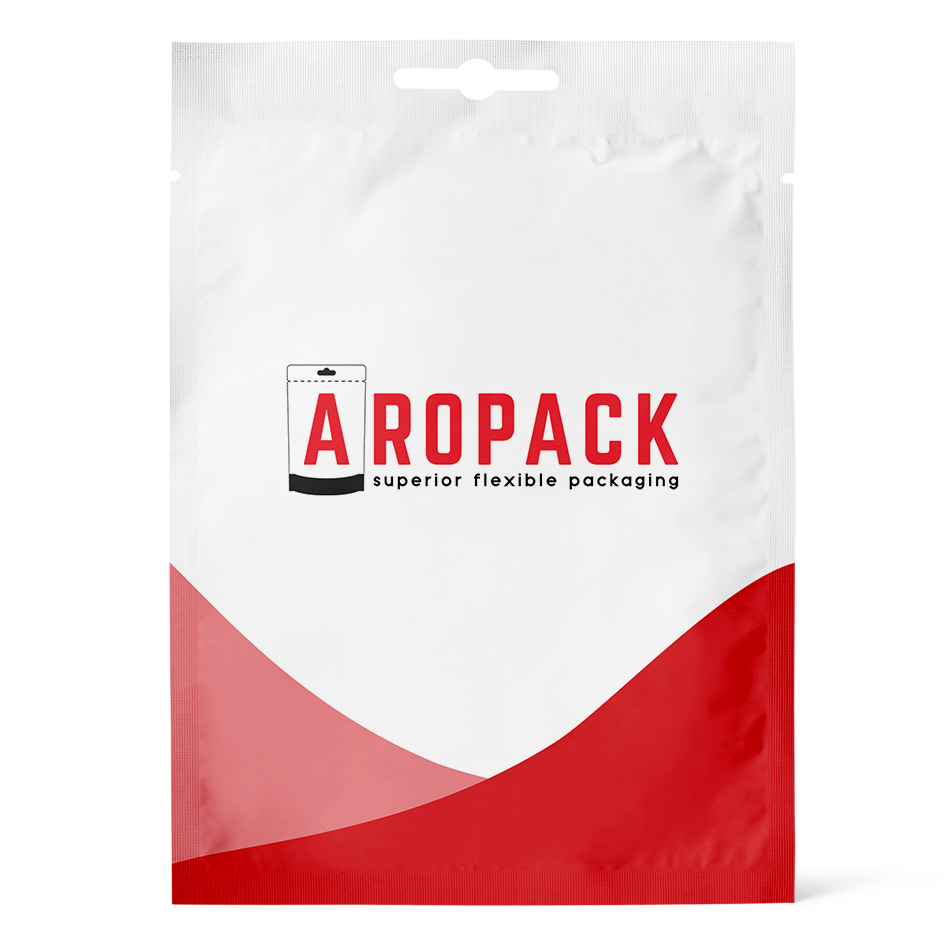 Three Side Seal Flat Pouch with Hang Hole